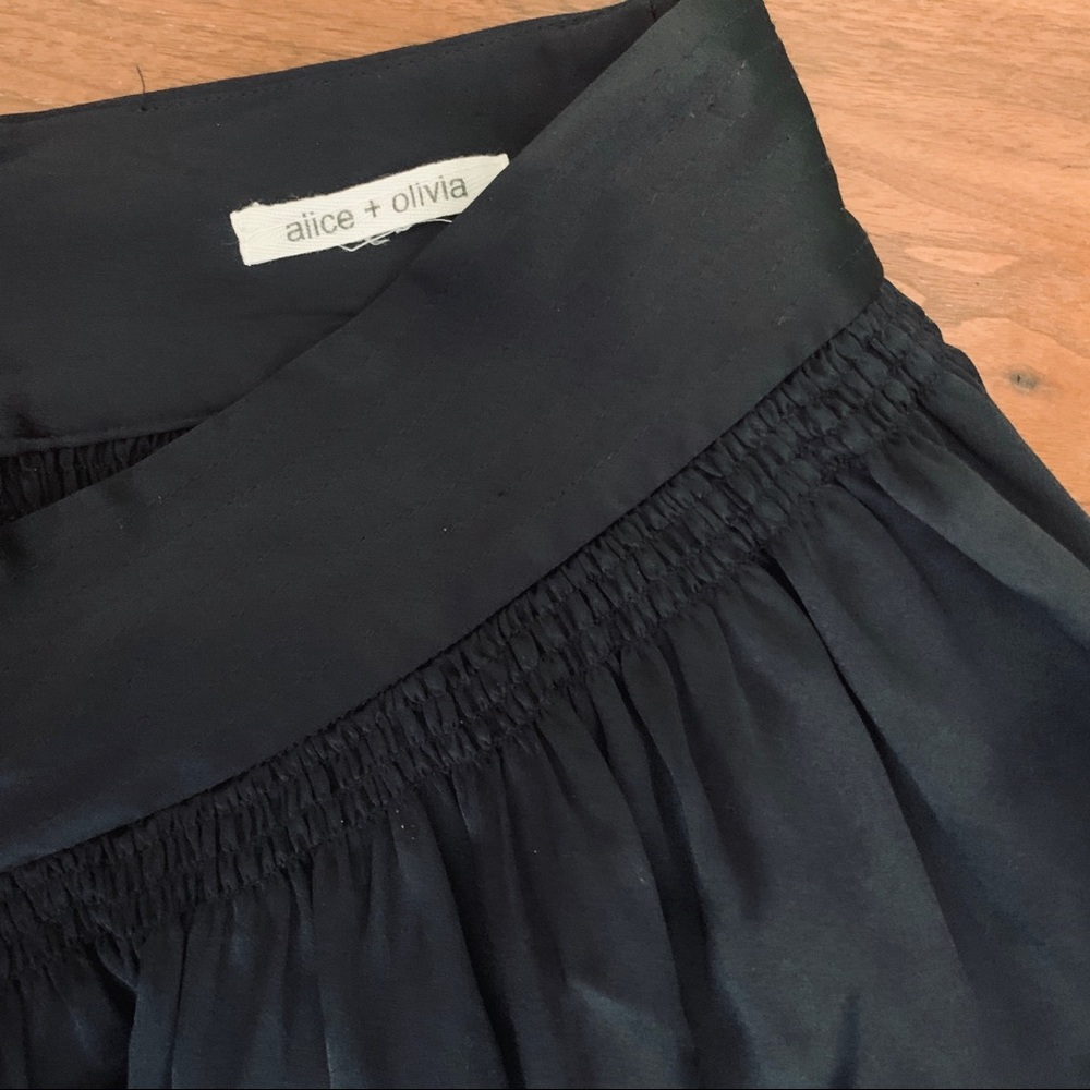 Little Black Skirt! High Waisted Silk Mini Skirt